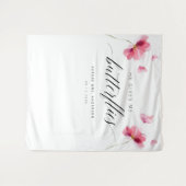 Floral Vrijgezellenfeest achtergrond Wandkleed (Voorkant (horizontaal))