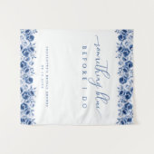 Floral Vrijgezellenfeest achtergrond Wandkleed (Voorkant (horizontaal))