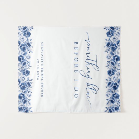 Floral Vrijgezellenfeest achtergrond Wandkleed (Voorkant (horizontaal))