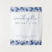 Floral Vrijgezellenfeest achtergrond Wandkleed (Voorkant)