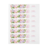 Floral Vrijgezellenfeest Address Return Label (Vel)