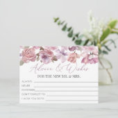 Floral Vrijgezellenfeest Advies en Wensen Informatiekaartje (Staand voorkant)