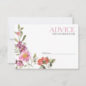 Floral Vrijgezellenfeest Advies voor de Bruid Kaar Kaart (Voorkant)