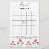Floral vrijgezellenfeest bingo (Voorkant)
