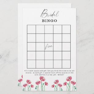 Floral vrijgezellenfeest bingo