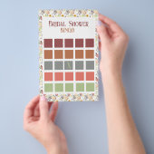 Floral Vrijgezellenfeest Bingo Flyer (Hand)