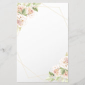 Floral Vrijgezellenfeest Bingo game card Flyer (Achterkant)