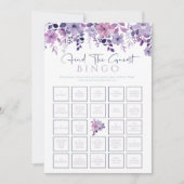 Floral Vrijgezellenfeest Bingo Game Uitnodiging (Voorkant)