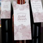Floral Vrijgezellenfeest Bottle Hanger Label