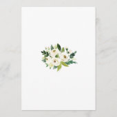 Floral Vrijgezellenfeest bruid of bruidegom spel Bedankkaart (Achterkant)