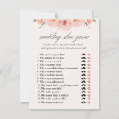 Floral Vrijgezellenfeest bruiloft schoen spel Kaar Kaart (Voorkant)