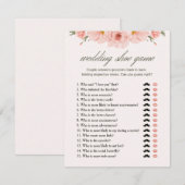 Floral Vrijgezellenfeest bruiloft schoen spel Kaar Kaart (Voorkant / Achterkant)