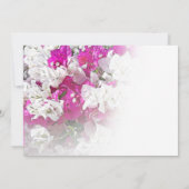 Floral Vrijgezellenfeest bruiloft uitnodiging (Achterkant)