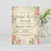 Floral Vrijgezellenfeest Brunch  stijl Kaart (Staand voorkant)