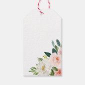 Floral Vrijgezellenfeest Cadeaulabel (Achterkant)