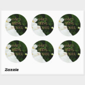 Floral Vrijgezellenfeest Classic Sticker (Vel)