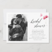 Floral Vrijgezellenfeest Custom Photo Kaart (Voorkant)