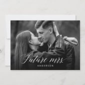 Floral Vrijgezellenfeest Custom Photo Kaart (Achterkant)