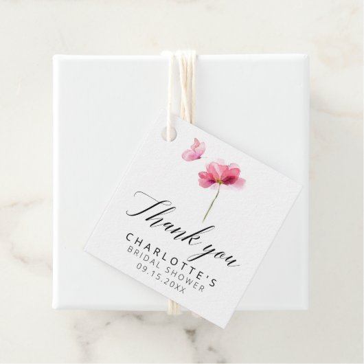 Floral Vrijgezellenfeest dank u Bedankjes Labels (In situ)