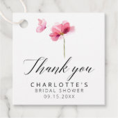 Floral Vrijgezellenfeest dank u Bedankjes Labels (Voorkant)