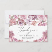 Floral Vrijgezellenfeest dank u Bedankkaart (Voorkant)