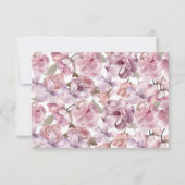 Floral Vrijgezellenfeest dank u Bedankkaart (Achterkant)