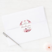 Floral Vrijgezellenfeest dank u Ronde Sticker (Envelop)
