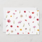 Floral Vrijgezellenfeest Datum Nacht Ideeën Kaart (Achterkant)