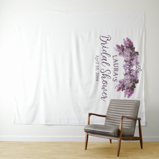 Floral Vrijgezellenfeest Foto Booth Backdrop Wandkleed (In Situ (horizontaal))