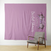 Floral Vrijgezellenfeest Foto Booth Backdrop Wandkleed (In Situ (horizontaal))