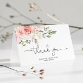 Floral vrijgezellenfeest gevouwen dank u kaart