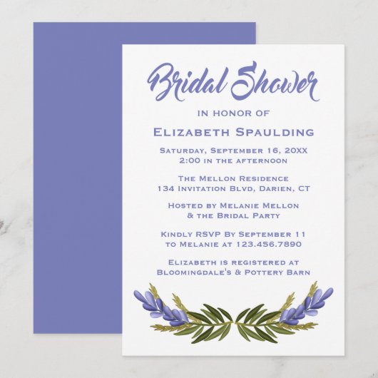 Floral Vrijgezellenfeest Gold en witte bladeren & Kaart (Voorkant / Achterkant)