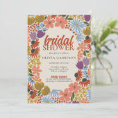 Floral Vrijgezellenfeest Kaart (Staand voorkant)