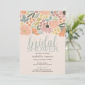 Floral Vrijgezellenfeest Kaart (Staand voorkant)