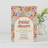 Floral Vrijgezellenfeest Kaart (Staand voorkant)