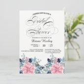 Floral Vrijgezellenfeest Kaart (Staand voorkant)