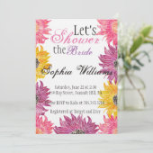 Floral Vrijgezellenfeest Kaart (Staand voorkant)