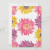 Floral Vrijgezellenfeest Kaart (Achterkant)