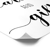 Floral Vrijgezellenfeest Kaarten en geschenken Pos Poster (Hoek)