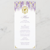 Floral Vrijgezellenfeest Menu (Voorkant)