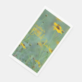 Floral Vrijgezellenfeest Minimalistisch Geel Wilde Servet (Hoek)