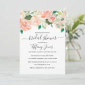 Floral Vrijgezellenfeest moderne Waterverf Kaart (Staand voorkant)