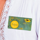 Floral Vrijgezellenfeest Monogram Papierlabel Etiket