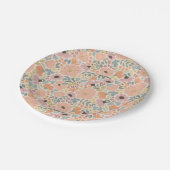 Floral Vrijgezellenfeest Papieren Bordje (Gekanteld)