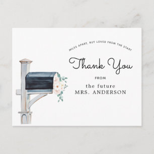 Floral Vrijgezellenfeest per post Dank u Briefkaar Briefkaart