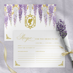 Floral  Vrijgezellenfeest Recept Kaart