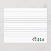 Floral Vrijgezellenfeest Recipe card (Achterkant)