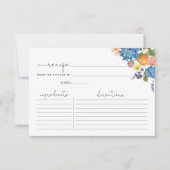 Floral Vrijgezellenfeest Recipe Kaart (Voorkant)