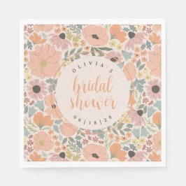 Floral Vrijgezellenfeest Servet