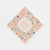 Floral Vrijgezellenfeest Servet (Hoek)